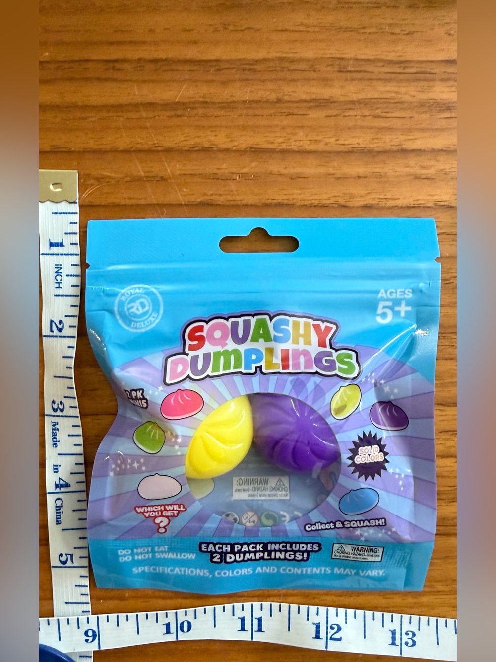 Squashy Dumplings 2-Pack
 - Yellow & Purple